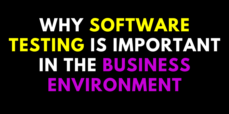 Why Software Testing is Important in the Business Environment